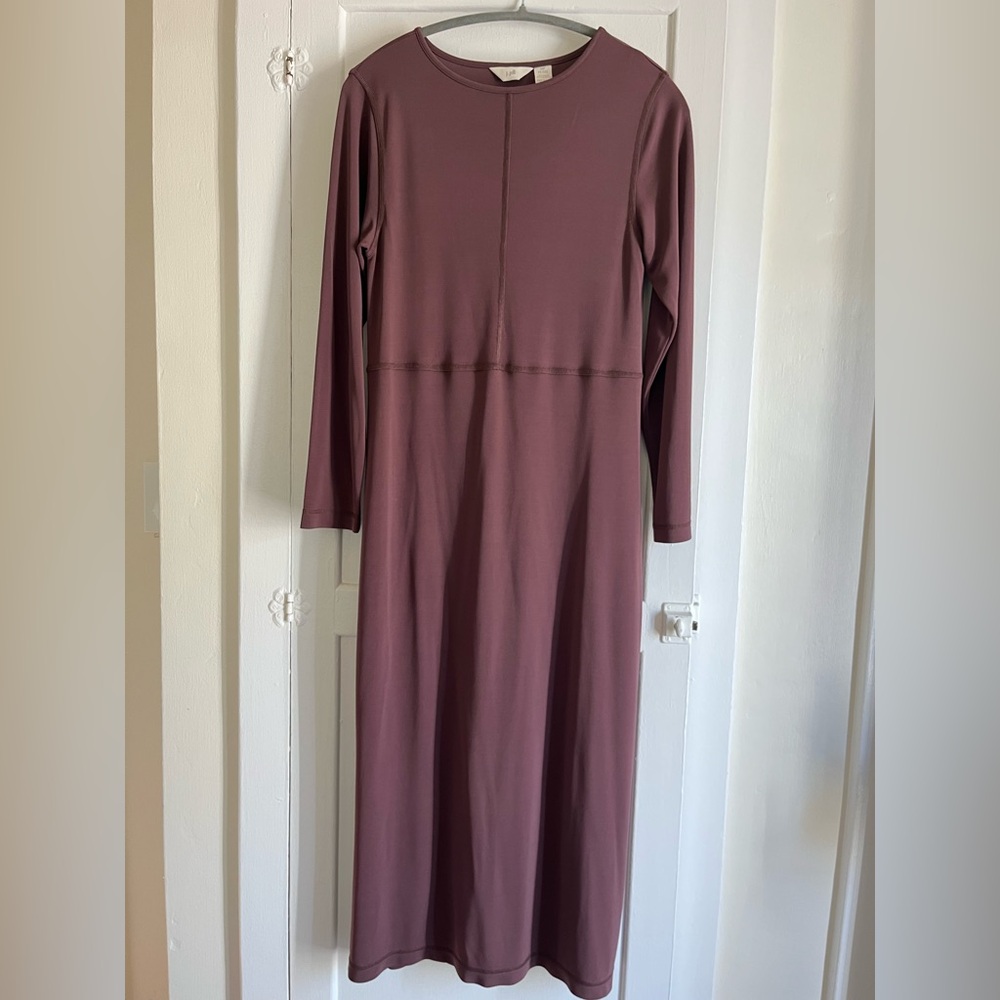 J. Jill Long Sleeve Dress in Rich Brown